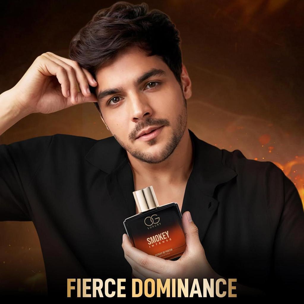 OG Luxury India's First & Strongest Perfume Smokey Intense Extrait De Parfum | Luxury Fragrances | Notes of Whiskey, Oud & Cinnamon |