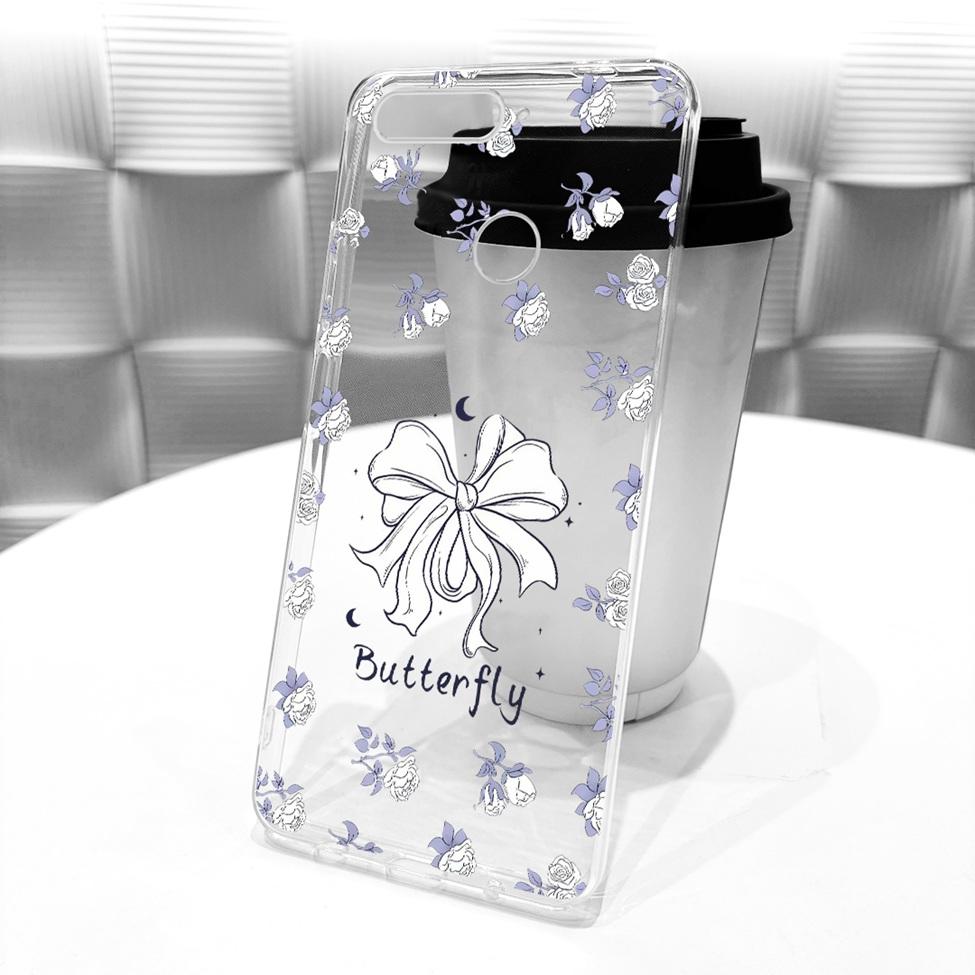 For Huawei Y6 Prime 2018 Case Transparent Cute Fashion Butterfly Funny Painted Casing For Huawei Y6Prime 2018 ATU-L31 ATU-L42