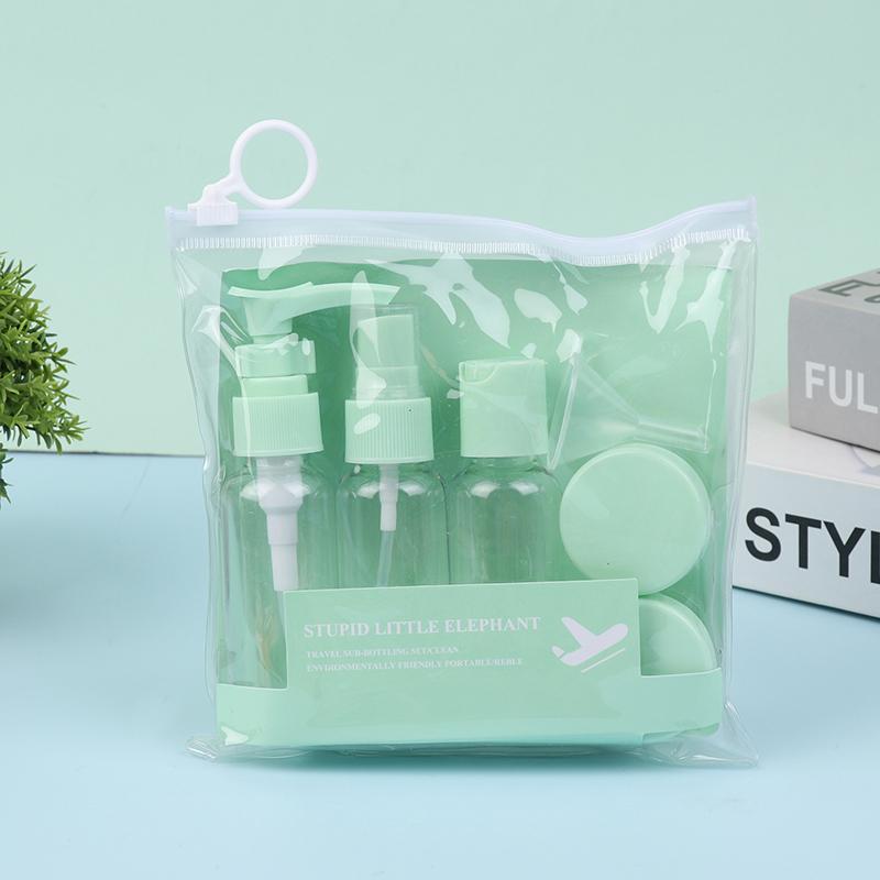 

Travel Bottles Kit Spray Portable Split Cosmetic Samples Empty Bottles Travel Sets Of Skincare Water Lotion Shampoo Cream зелёный
