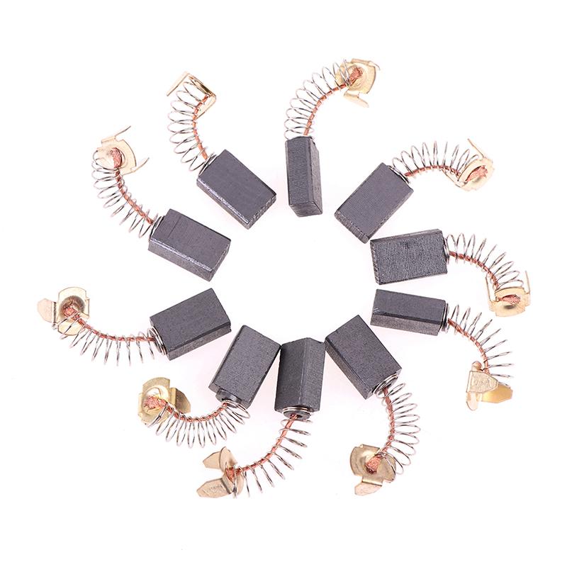 10Pcs Angle Grinder Carbon Brushes 6*10*17Mm Power Tool Motors Spare Parts