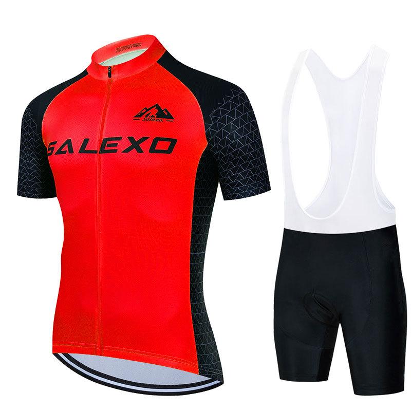 2026 Summer Sweat-absorbing Cycling Suit Men's Suit Bicycle Short-sleeved Breathable Quick-drying Mountain Bike Equipment