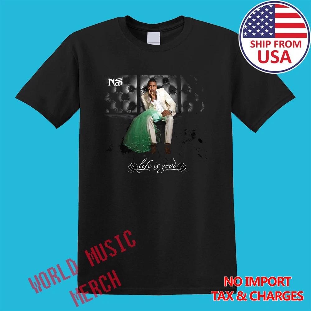 NaS Life is Good Men s Black Size S-5XL XL