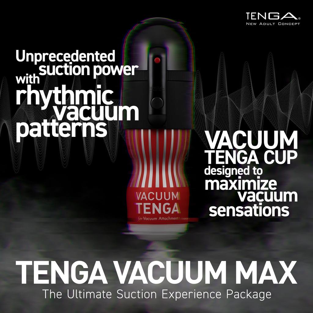 TENGA Vacuum Max Controller 2 Cup Suction Charging Type Easy Button Operation &