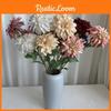 Long 2 Stem Head Dahlia Artificial Silk Flowers Wedding Home Decor Photo Props