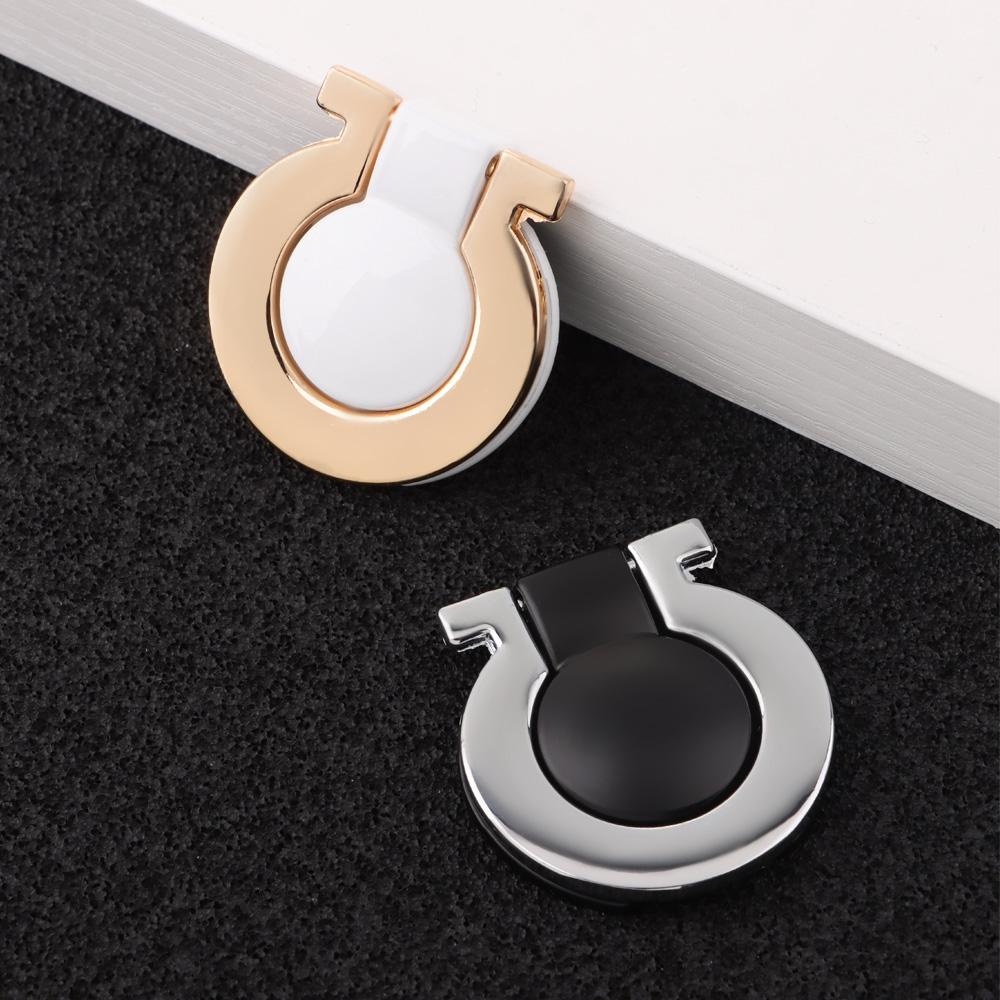 Hardware Cabinet Wardrobe Zinc Alloy Drawer Pulls Cupboard Tatami Door Handle Hidden Door Knob