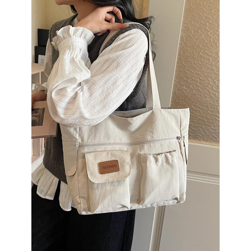 2026New Style Cloth Tote Bag for Women, Large-capacity Commuter Bag, Versatile Casual Shoulder Handbag for College Students