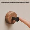 Self-Adhesive Suction Cup Hook No Drilling Wood Hook Space Saving Wall Mount Hook  Door Hanging