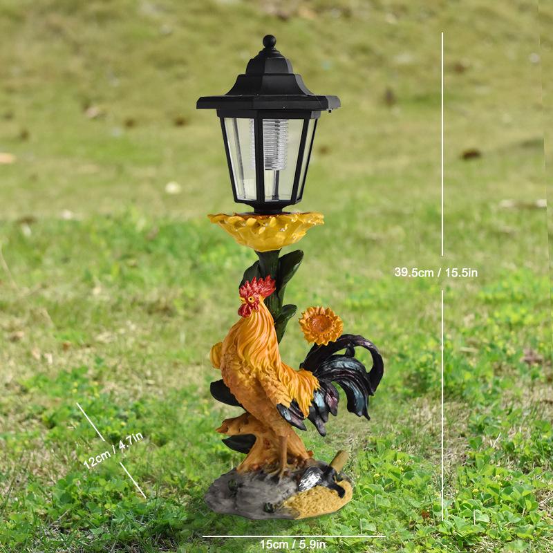 Garden Solar Light Puppy Grease Ornament Garden Ornament Sculpture Resin Craft Gift