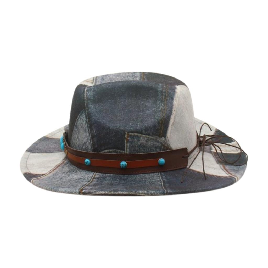 Ethnic Style Fashion Street Shot Felt Hat Western Retro Cowboy Hat Travel Photography Vacation Stage Performance Jazz Hat