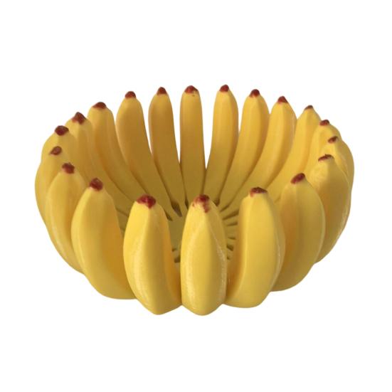 3D Printed Banana Fruit Capacity Fruit Bowl Large Tray 10cm