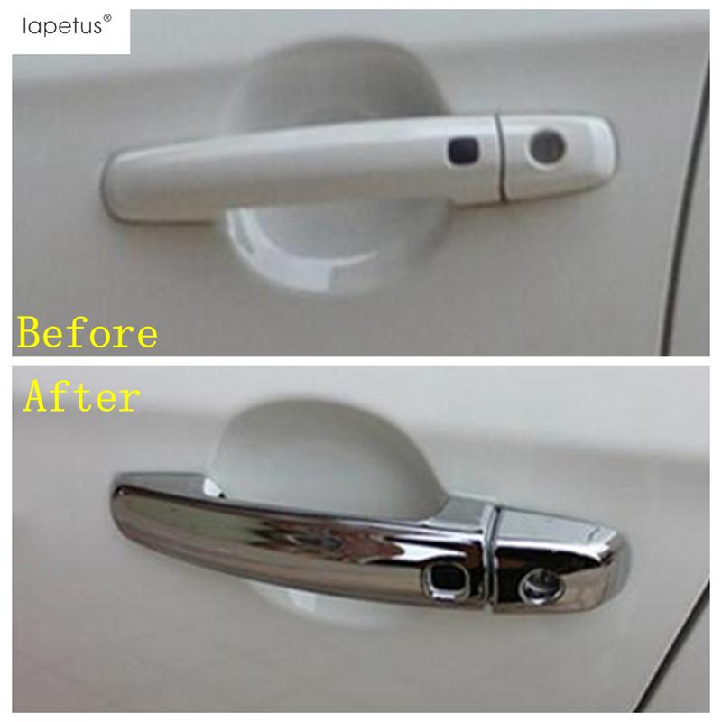 Rear Tail Lights Lamps Frame / Door Handle Cover Trim For Suzuki SX4 S-cross 2014 - Car ABS Chrome Accessories Exterior Kit