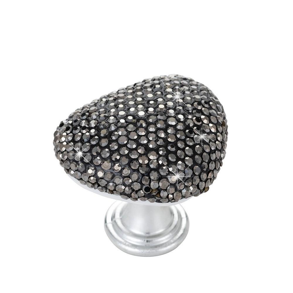 Heart Shaped Toilet Press Button Adhesive Diamond Toilet Flush Top Button Nail Protector Multifunctional