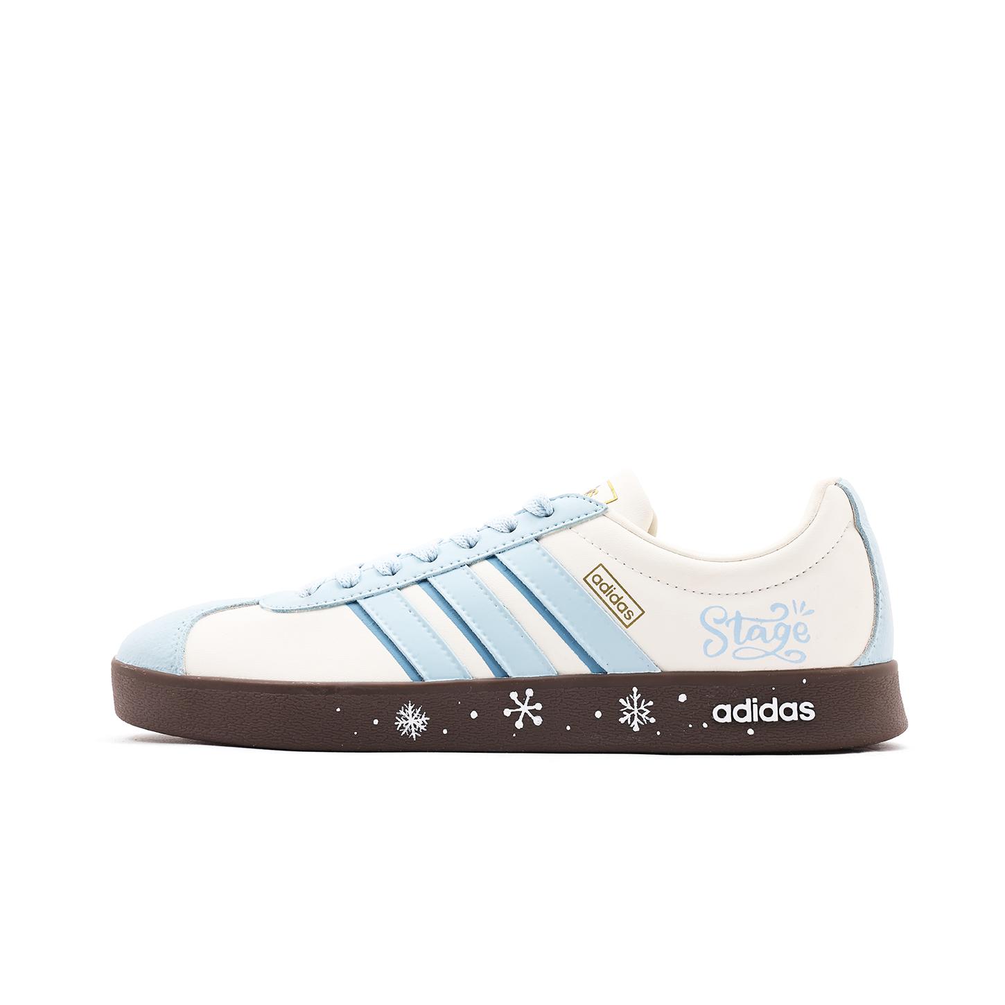 

Adidas Vl Court Classic Synthetic Leather Wrapping, Wear Resistant And Non Slip Low top Skateboard Shoes Unisex JQ1501(Team59-) 37⅓