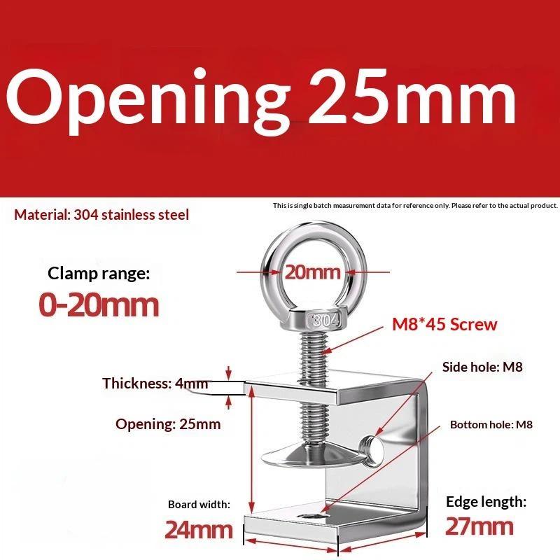 Galvanized Carbon Steel Tiger Clamp Multiple Shapes Open Height 20-130Mm Thickened Material Fixed Fixture Clamping Device