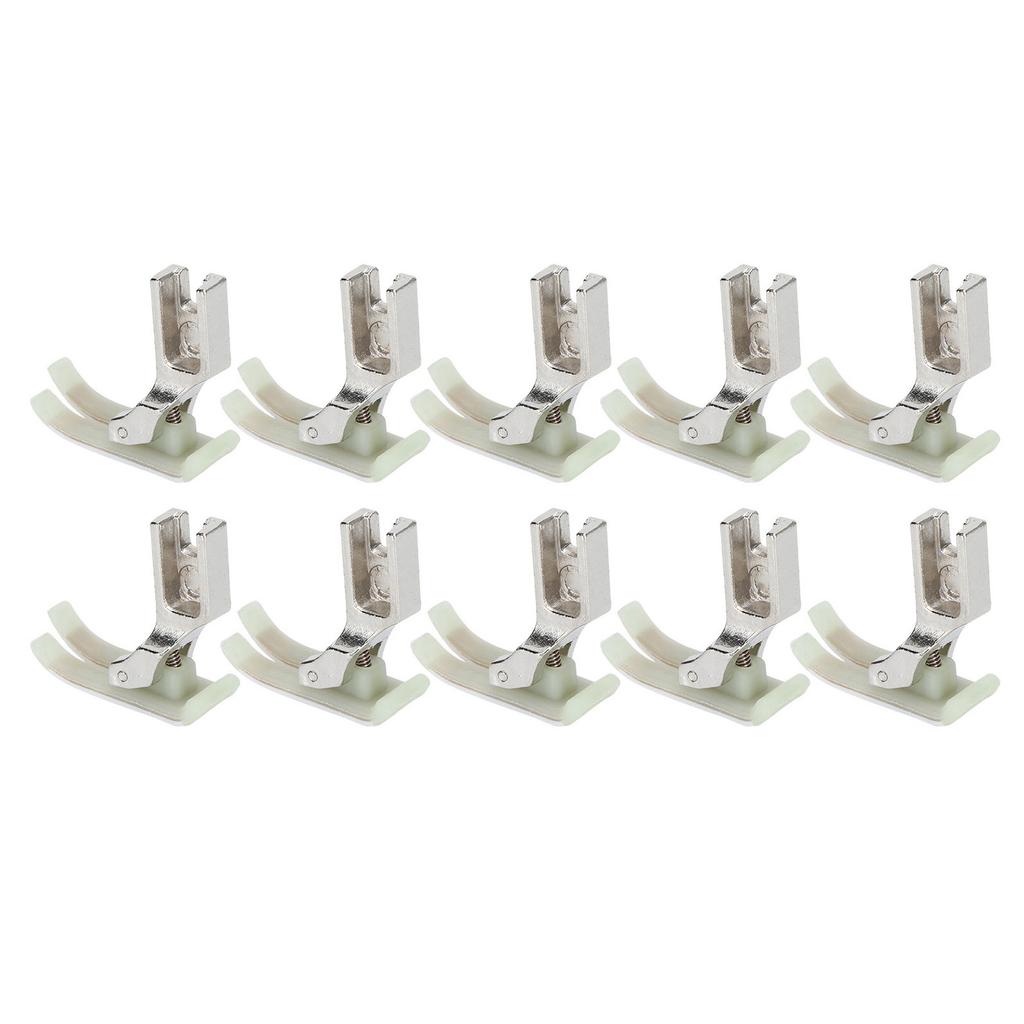 10Pcs Presser Foot Industrial Sewing Machine Flat Car Stainless Steel Plastic Supplies MT‑18