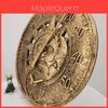 Vintage Europäischer Stil Harz Wanduhr Mit Temperaturanzeige Für Wohnzimmer Und Schlafzimmer Dekoration