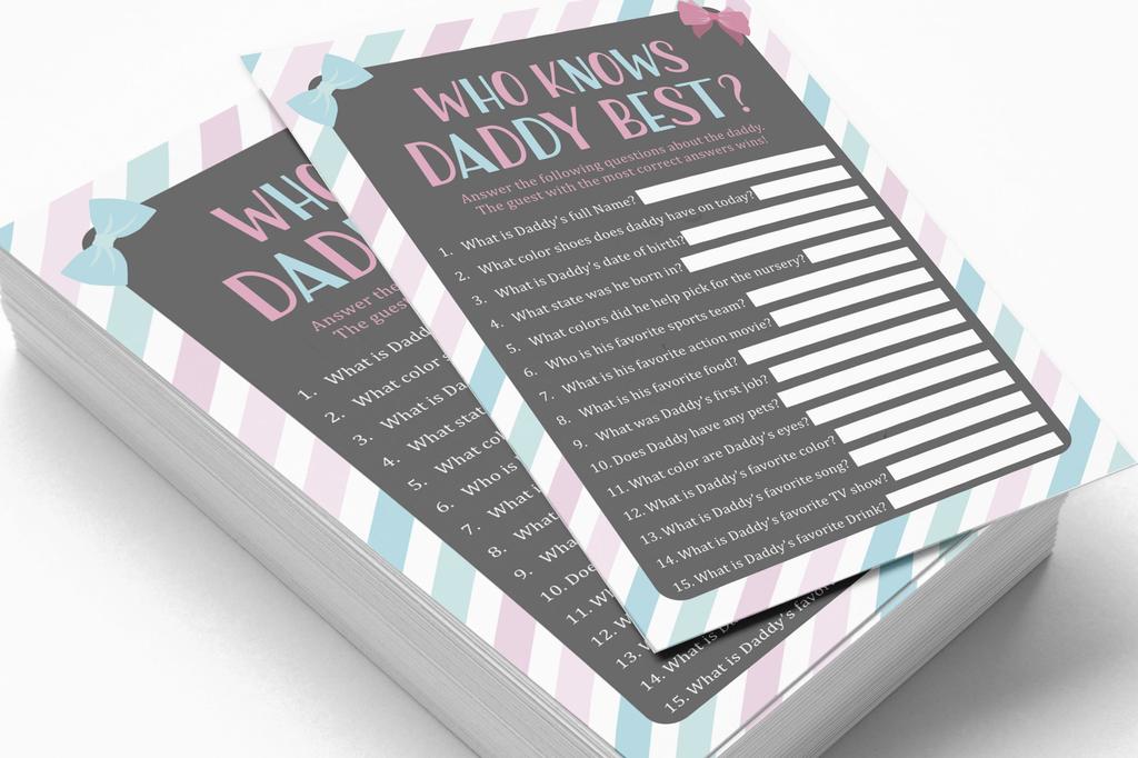 Inkdotpot 50 BabyA AlphabetA ABCA GameA Stripe Gender Reveal Baby Shower Game Ita S A Boy Ita S A Girl Party