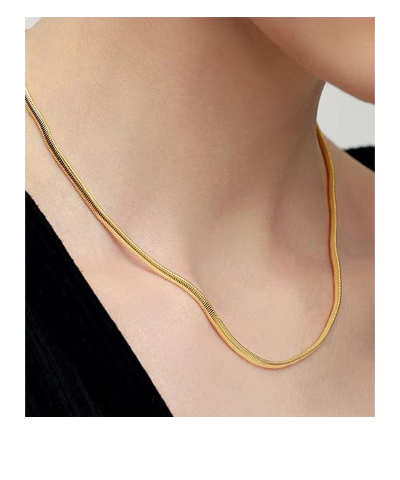 925 Sterling Silver Italian Snake Chain Necklace - Stylish, High-End, Versatile Accessory