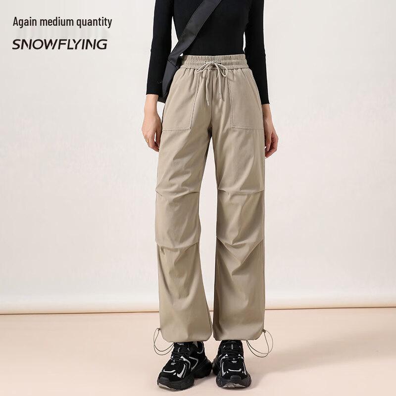 SNOWFLYING Warm Down Straight-Leg Cargo Pants