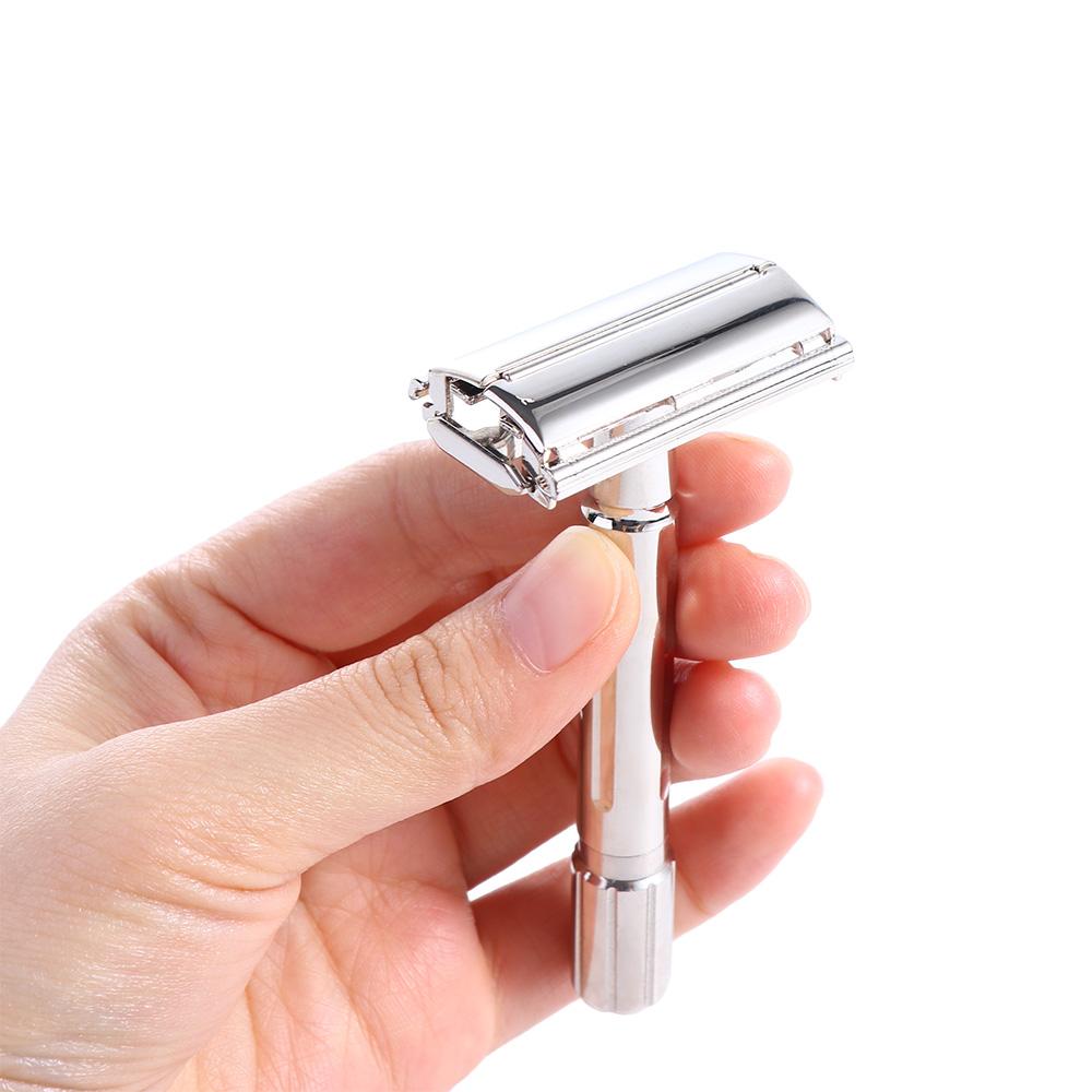 with Box Gift for Him Double Edge Razor Adjustable Safety Razor Manual Men Shaver Hair Removal Tool
