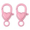 Heart-shaped Keychain Exquisite Peach Heart Jewelry Buckle Alloy Spray Paint Accessories Handmade DIY