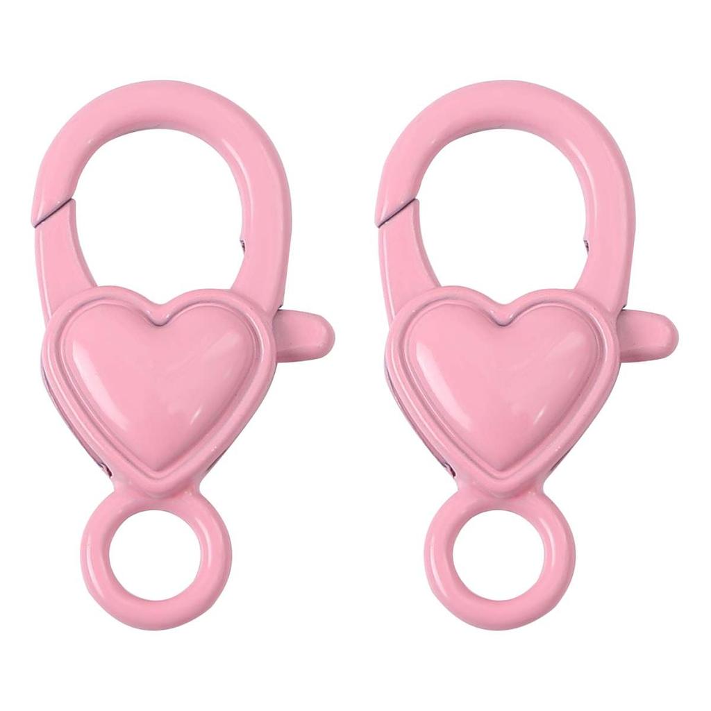 Heart-shaped Keychain Exquisite Peach Heart Jewelry Buckle Alloy Spray Paint Accessories Handmade DIY