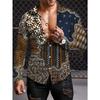 Long Sleeved Ethnic Style Shirt Men's Autumn Oversized Shirt With Lapel Button Long Sleeved Shirt Men's Outdoor Casual Shirts