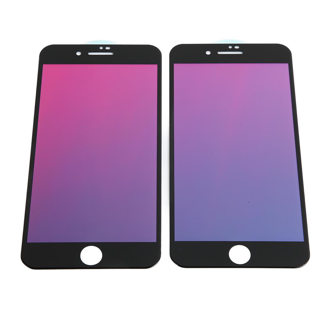 2 Stück Anti-Peeping-Displayschutzfolie aus gehärtetem Glas mit Farbverlauf für IPhone 7 Plus 8 Plus
