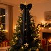 78x18.5 Inch Extra Large Christmas Tree Topper Bow Christmas Giant Satin Bow with Long Streamers for Wedding Holiday Home Party Decor
