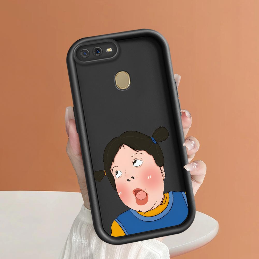 Soft Silicone Square Ladders Cartoon Pattern Full Cover Camera Protection Shockproof Case for OPPO Reno Realme OnePlus