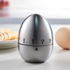 60 Minute Egg Shaped Mechanical Kitchen Timer for Baking Cooking Students Study Creative Countdown Alarm