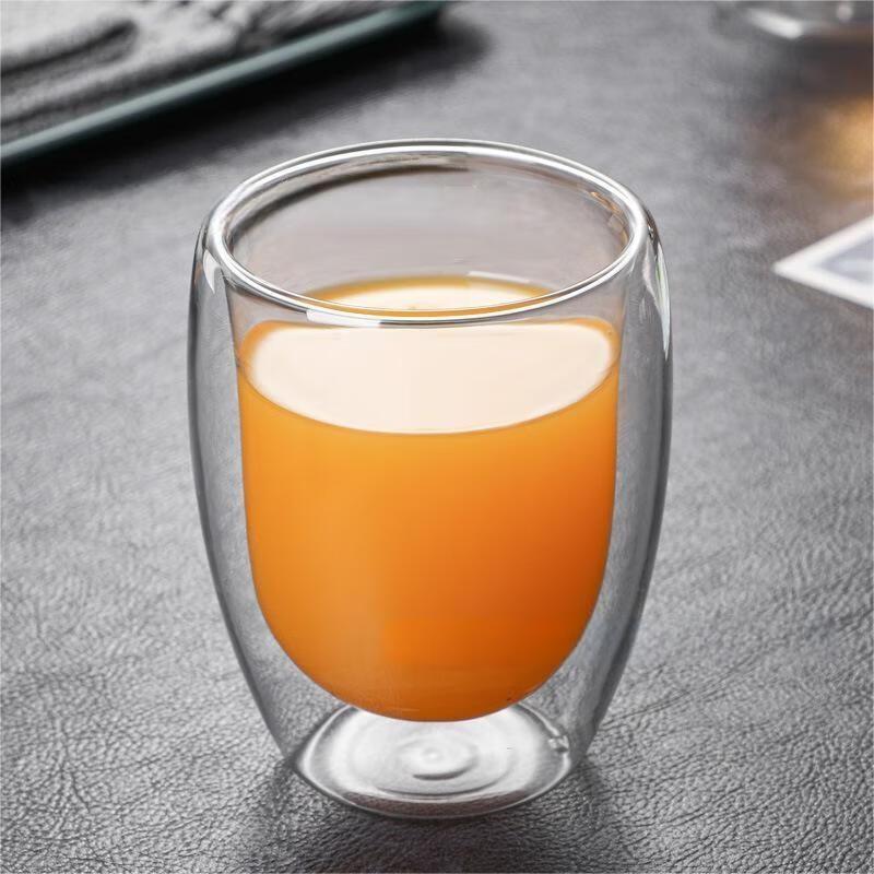 Heat-Insulated Double Wall Glass Mug