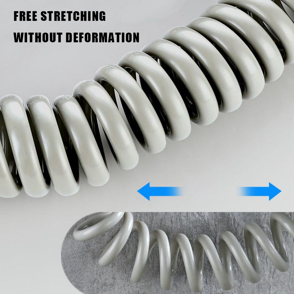 2/3/5M Flexible Spring Shower Head Hose Tube Plastic Water Toilet Bidet Sprayer Telephone Line Soft Hoses Bathroom Accessories