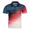 Casual Essential! Men's Short Sleeve Polo Shirt, Stylish Dot Pattern