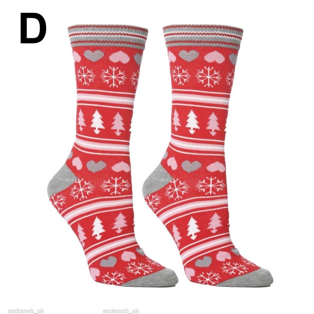 Xmas Gift Cotton Knit Novelty Christmas Socks Man Woman Lady Santa Stockings Santa Claus