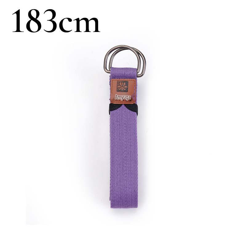 Enhanced Polyester Cotton Yoga Stretch Strap