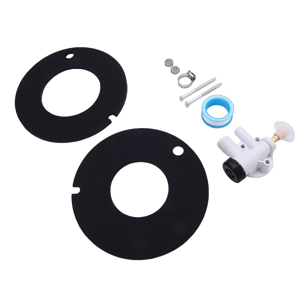 RV Water Valve Kit Toilet Water Valve Assembly 385314349 Toilets Flush Valve Replacement For Sealand Pedal Flush Toilets