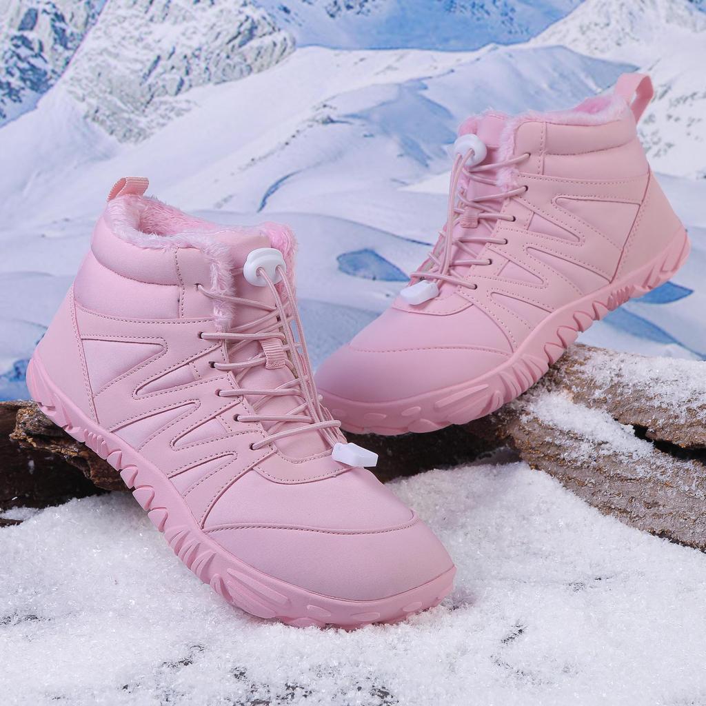 Warm Fleece-Lined Five-Finger Boots: Wear-Resistant, Non-Slip Winter Shoes for Men and Women