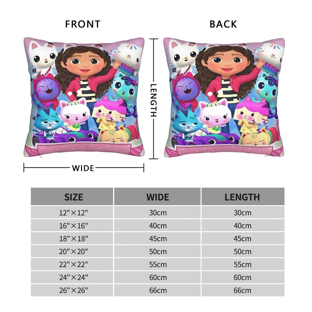 Decorative Pillow Covers G-Gabbys Girl Dollhouse Merch Living Room  Throw Pillow Case Cover Square Multi Size