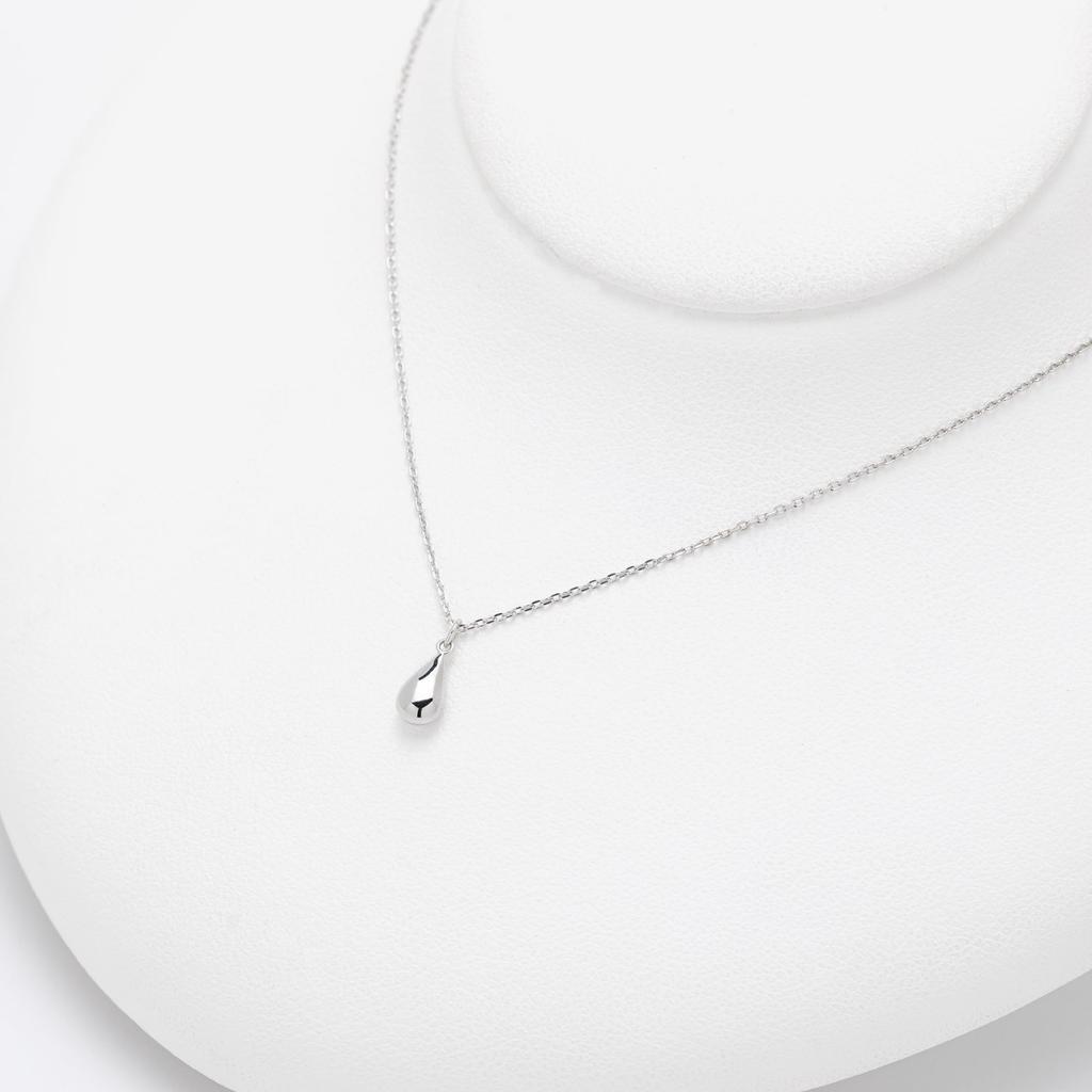 [BLOOM] [Official] Women's Necklace, Silver, Rhodium Plated, Teardrop Motif 0772-4663-0019-0000