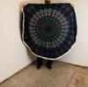 Small Mandala Roundie Cotton Art (130cm) – Peacock Blues