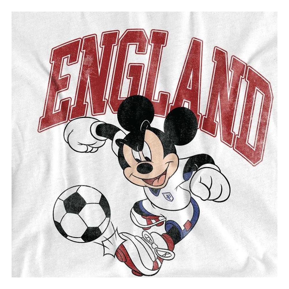Disney Unisex Adult England Mickey Mouse Football T-Shirt