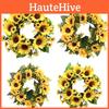 Charming Artificial Sunflower Wreath For Door Hanging And Home Decor Ideas