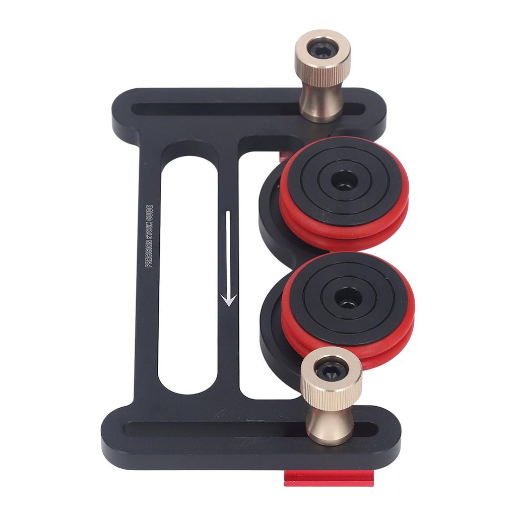 Double Wheel Bearing Stock Roller with Sliding Blocks Table Saw Feeding Guide Roller for Woodworking