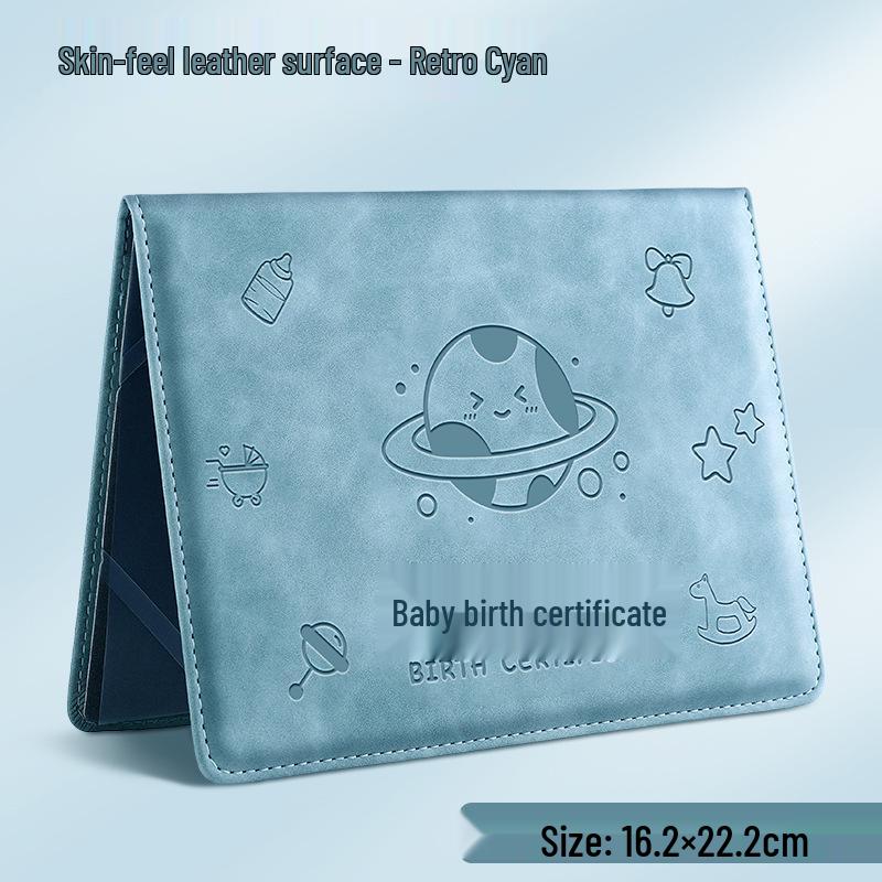 Zodiac Leather Vaccine & Birth Certificate Protective Cover 2025