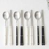 Kamomekitchen [2+2] 4-person Set Kamome Kitchen Heybe Cutlery Set 4 Spoons 4 Chopsticks