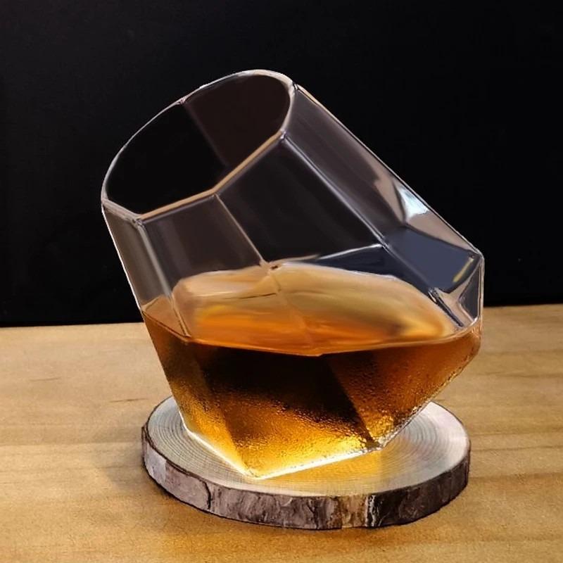 Hexagonal Colorful Cup Transparent Drinkware Household Juice Cup Creative Stylish Whiskey Glass Suitable for Giving To Friends