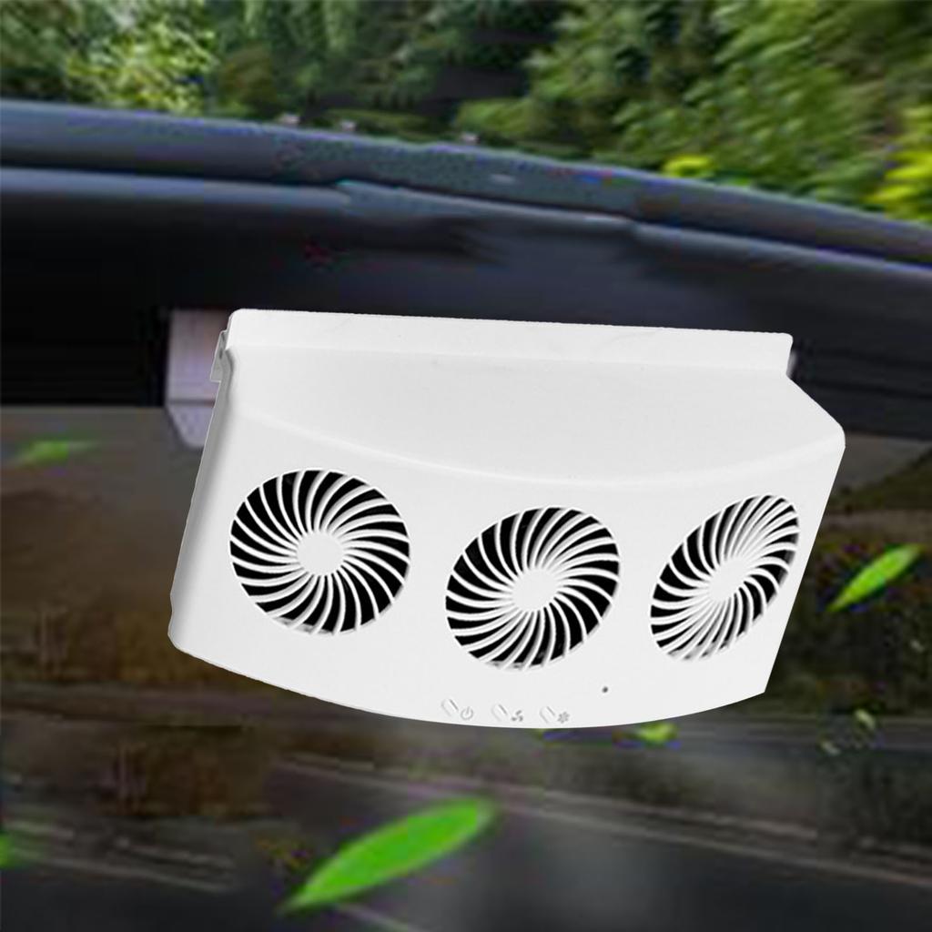 Car Ventilation Fan 4000rpm 60W 2 Gears Strong Wind 3 Fans USB Car Window Exhaust Fan Vent Fan for Vehicle