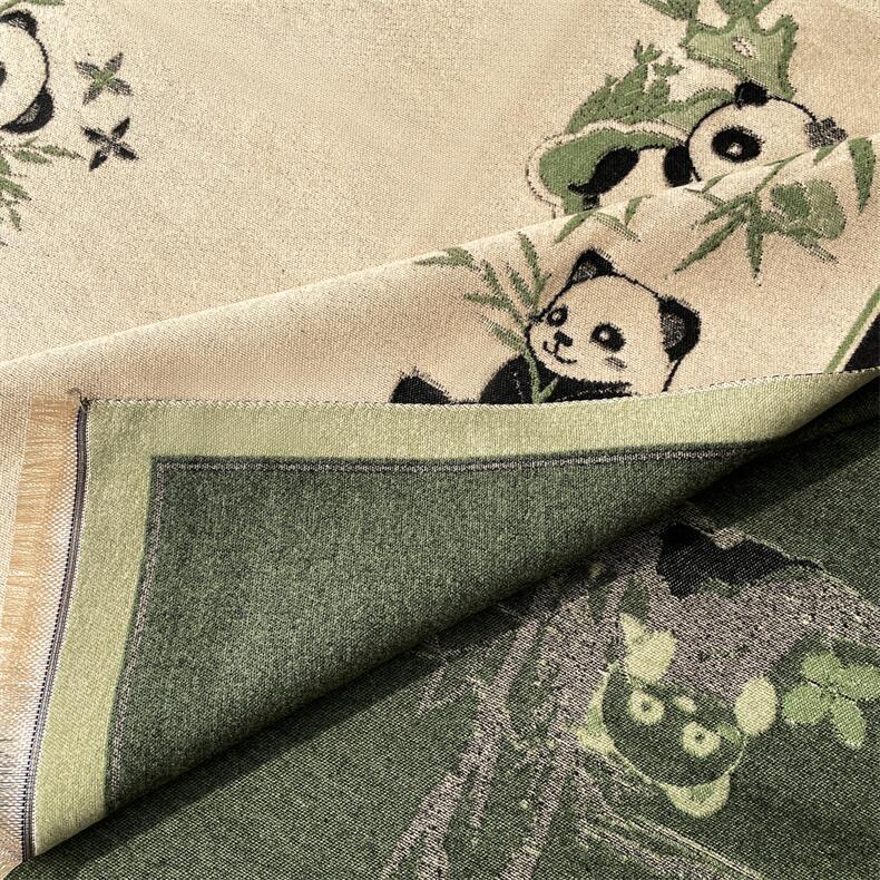 Panda Style Women's Imitation Cashmere Jacquard Tassel Shawl