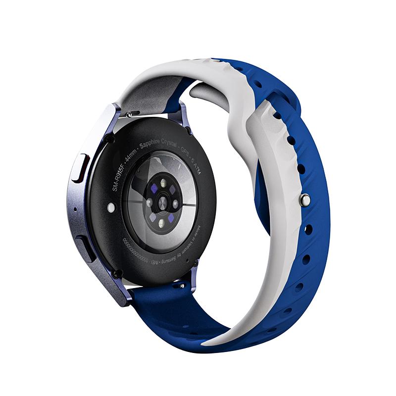 Lightweight Flexible Watch Band FKM Rubber Material Soft Touch Feeling Comfortable Wear All Day Long for Samsung Galaxy Watch